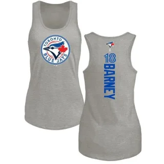 Women's Toronto Blue Jays Darwin Barney Ash Backer Tank Top