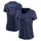 Women's Toronto Blue Jays Darwin Barney Navy 2024 City Connect V-Neck T-Shirt