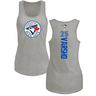 Women's Toronto Blue Jays Daulton Varsho Ash Backer Tank Top