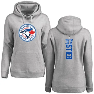 Women's Toronto Blue Jays Dave Stieb Ash Backer Pullover Hoodie