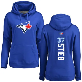 Women's Toronto Blue Jays Dave Stieb Royal Backer Pullover Hoodie