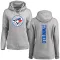 Women's Toronto Blue Jays Dave Winfield Ash Backer Pullover Hoodie