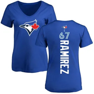 Women's Toronto Blue Jays Emmanuel Ramirez Royal Backer Slim Fit T-Shirt