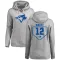 Women's Toronto Blue Jays Ernie Whitt Gray Branded RBI Pullover Hoodie - Heathered