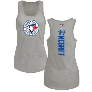 Women's Toronto Blue Jays Fred Mcgriff Ash Backer Tank Top