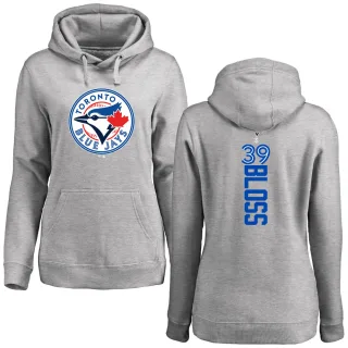 Women's Toronto Blue Jays Jake Bloss Ash Backer Pullover Hoodie