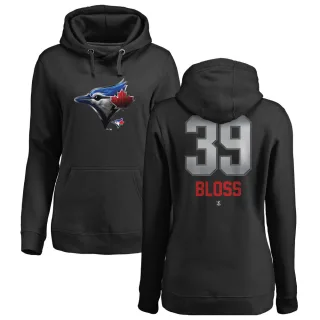 Women's Toronto Blue Jays Jake Bloss Black Branded Midnight Mascot Pullover Hoodie -