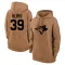 Women's Toronto Blue Jays Jake Bloss Brown 2023 Salute to Service Pullover Hoodie