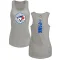 Women's Toronto Blue Jays Joe Panik Ash Backer Tank Top