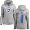 Women's Toronto Blue Jays Joey Loperfido Ash Backer Pullover Hoodie