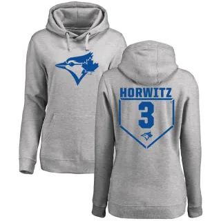 Women's Toronto Blue Jays Spencer Horwitz Gray Branded RBI Pullover Hoodie - Heathered