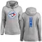 Women's Toronto Blue Jays Tom Henke Ash Backer Pullover Hoodie