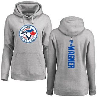 Women's Toronto Blue Jays Will Wagner Ash Backer Pullover Hoodie