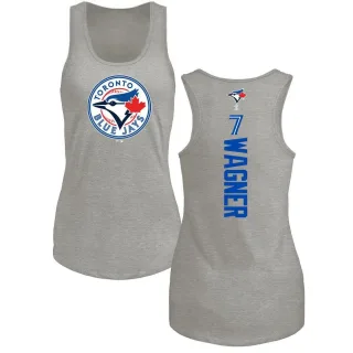 Women's Toronto Blue Jays Will Wagner Ash Backer Tank Top