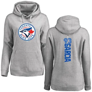 Women's Toronto Blue Jays Yimi Garcia Ash Backer Pullover Hoodie