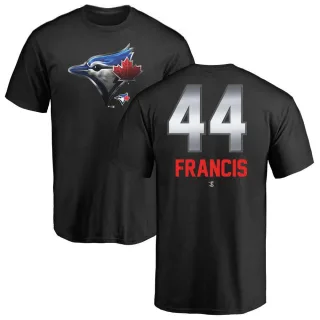 Youth Toronto Blue Jays Bowden Francis Black Midnight Mascot T-Shirt