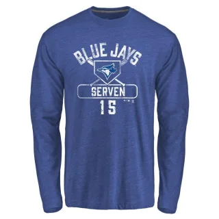 Youth Toronto Blue Jays Brian Serven Royal Base Runner Long Sleeve T-Shirt