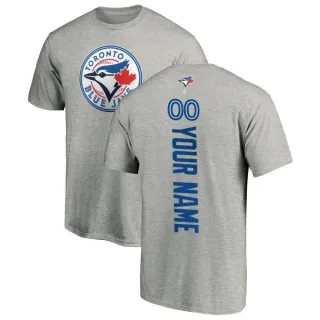 Youth Toronto Blue Jays Custom Ash Backer T-Shirt