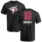 Youth Toronto Blue Jays Darwin Barney Black Name and Number Banner Wave T-Shirt