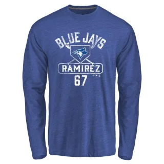 Youth Toronto Blue Jays Emmanuel Ramirez Royal Base Runner Long Sleeve T-Shirt