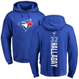 Youth Toronto Blue Jays Roy Halladay Royal Backer Pullover Hoodie